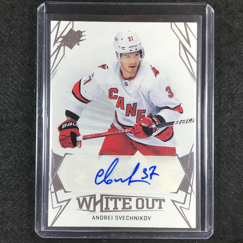 2022-23 SPx NHL ANDREI SVECHNIKOV White Out Auto #AS