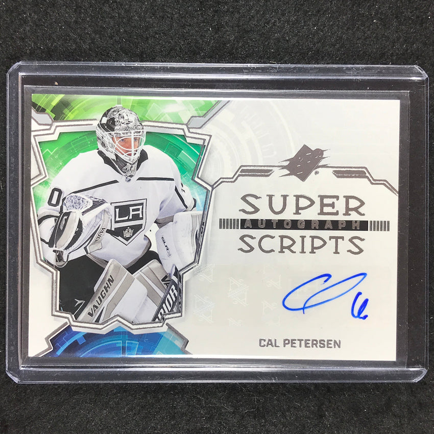 2022-23 SPx NHL CAL PETERSEN Superscripts Auto #PE