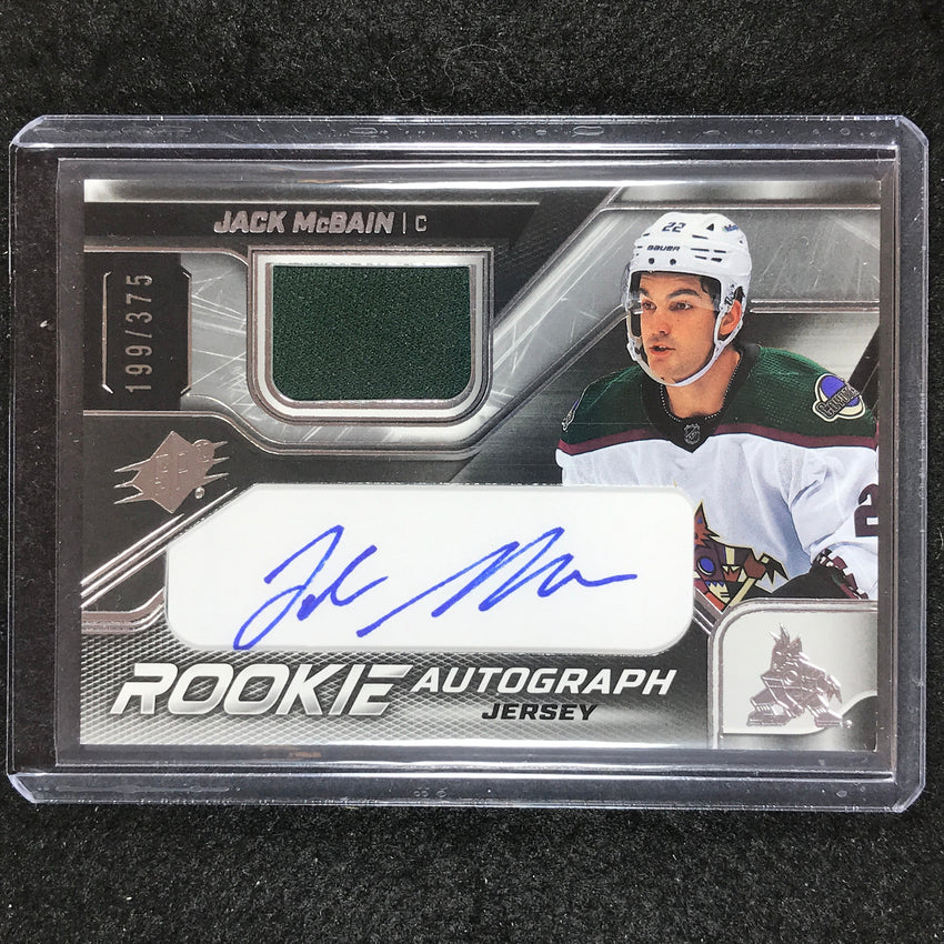2022-23 SPx NHL JACK MCBAIN Rookie Jersey Auto Base 199/375