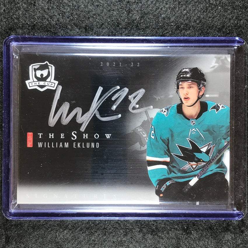 2021-22 The Cup Hockey WILLIAM EKLUND The Show Auto Black #38