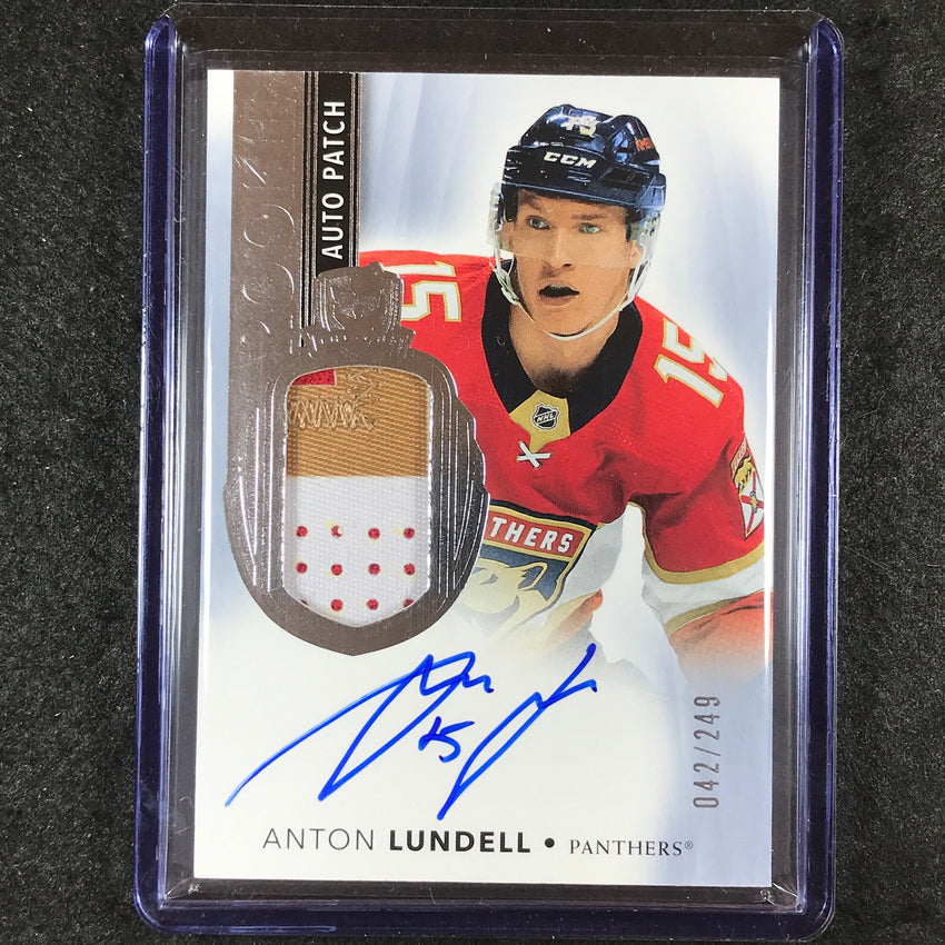 2021-22 The Cup Hockey ANTON LUNDELL Rookie Patch Auto 42/249 #187