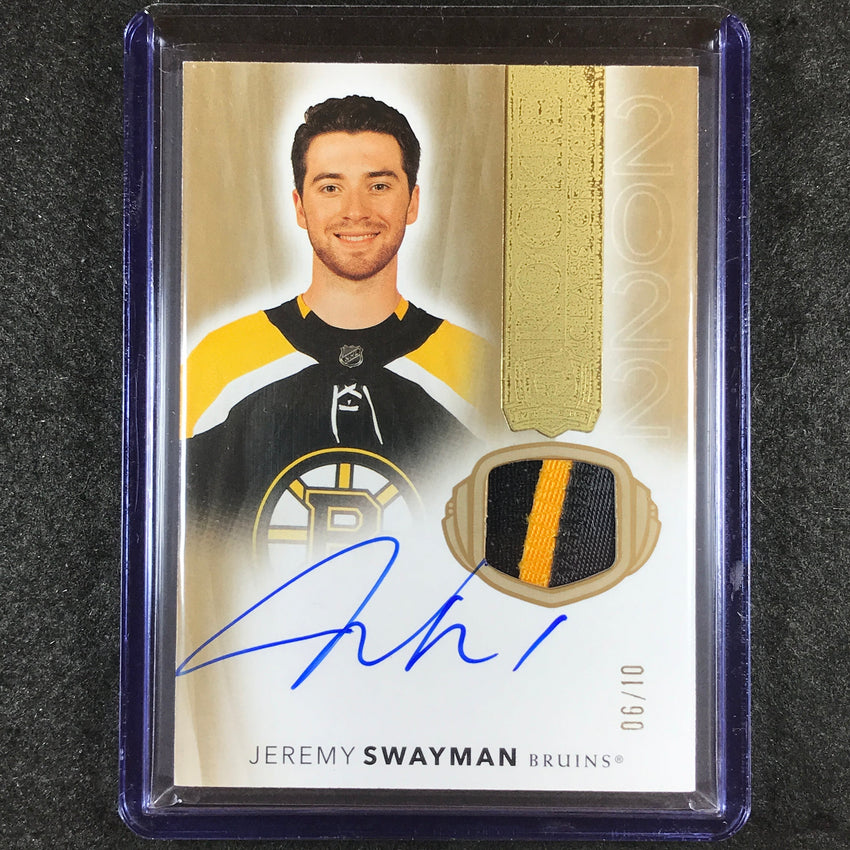 2021-22 The Cup Hockey JEREMY SWAYMAN Rookie Class of 2022 Patch Auto Gold 6/10