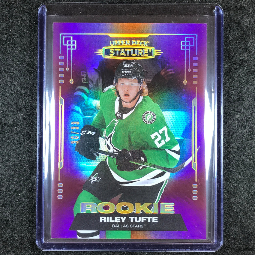 2021-22 Stature NHL RILEY TUFTE Rookie Base Photo Variant Red 30/33