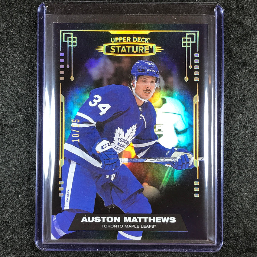 2021-22 Stature NHL AUSTON MATTHEWS Base Black 10/15