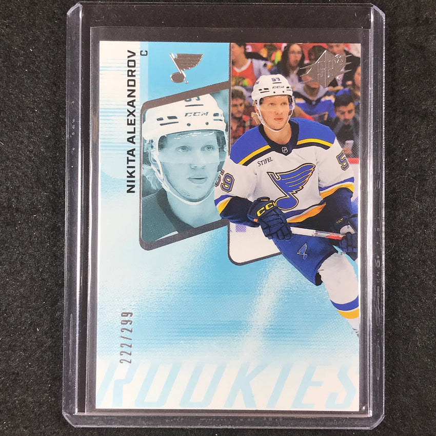 2022-23 SPx NHL NIKITA ALEXANDROV Veteran Base 222/299 #200