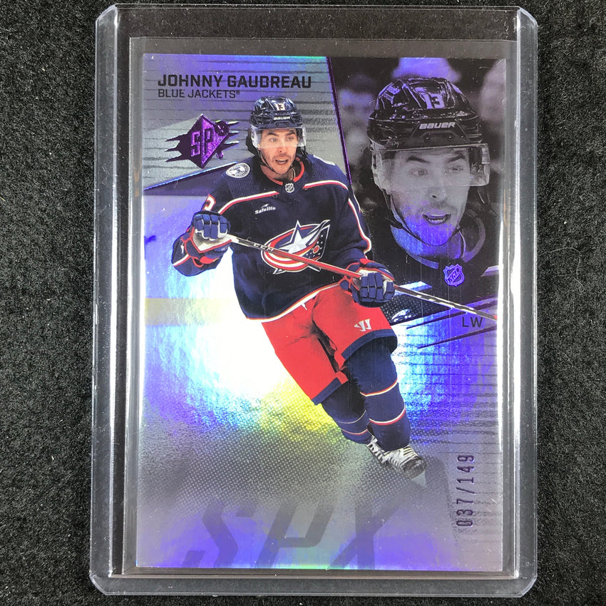 2022-23 SPx NHL JOHNNY GAUDREAU Veteran Colored Holofoil 37/149 #35