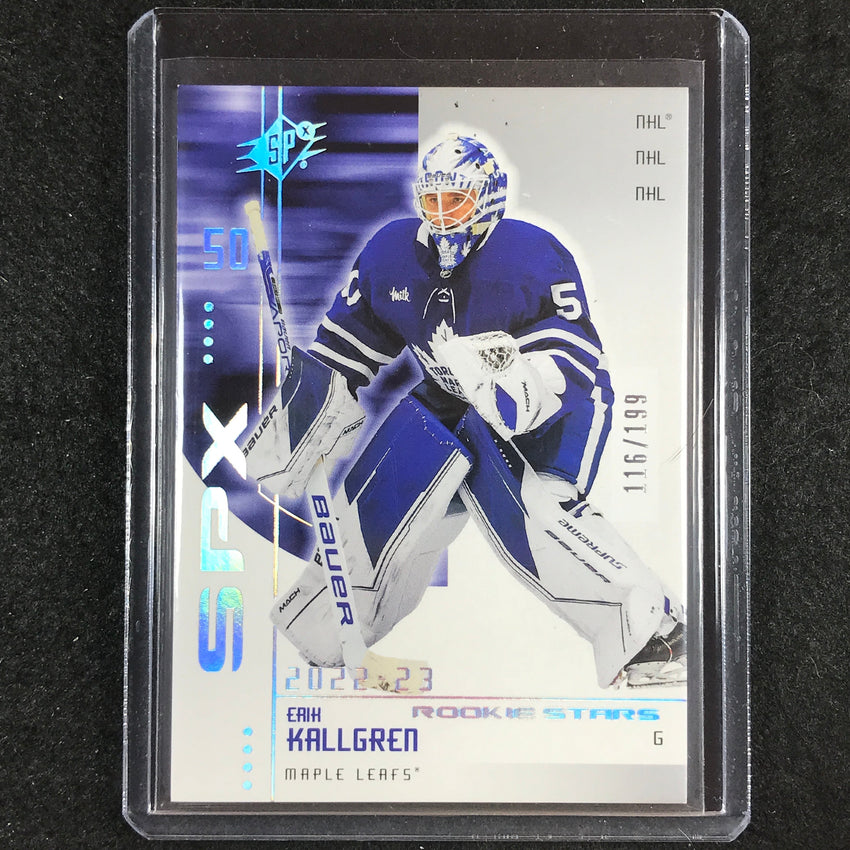 2022-23 SPx NHL ERIK KALLGREN 2002-03 Retro Rookie Stars 116/199