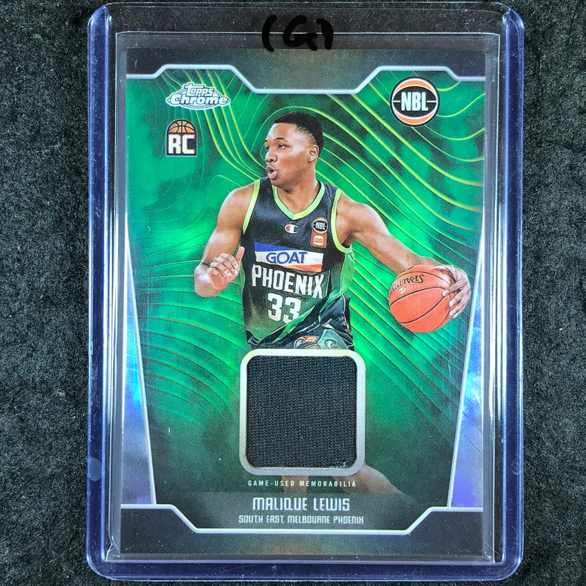 2024-25 Topps Chrome NBL MALIQUE LEWIS Rookie Jersey Relic Refractor #ML (G)