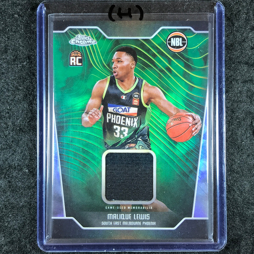 2024-25 Topps Chrome NBL MALIQUE LEWIS Rookie Jersey Relic Refractor #ML (H)