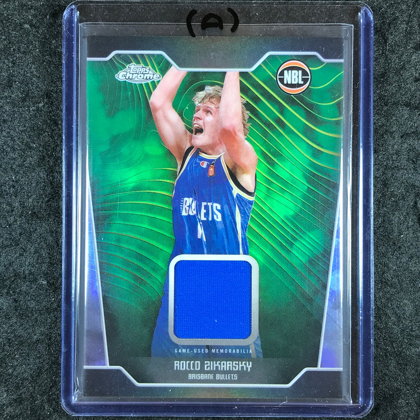 2024-25 Topps Chrome NBL ROCCO ZIKARSKY Jersey Relic Refractor #RZ (A)