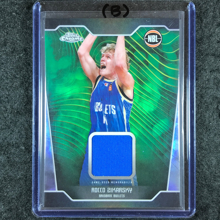 2024-25 Topps Chrome NBL ROCCO ZIKARSKY Jersey Relic Refractor #RZ (B)