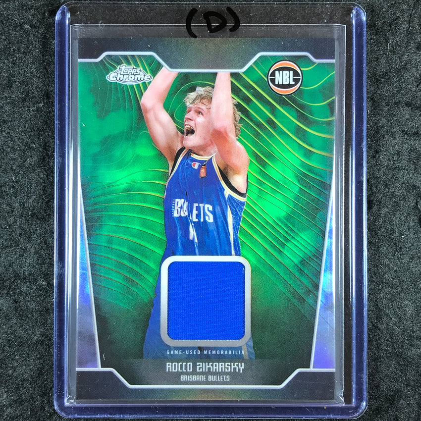 2024-25 Topps Chrome NBL ROCCO ZIKARSKY Jersey Relic Refractor #RZ (D)