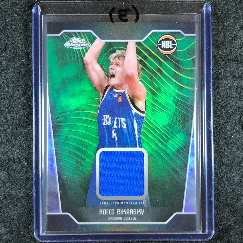 2024-25 Topps Chrome NBL ROCCO ZIKARSKY Jersey Relic Refractor #RZ (E)