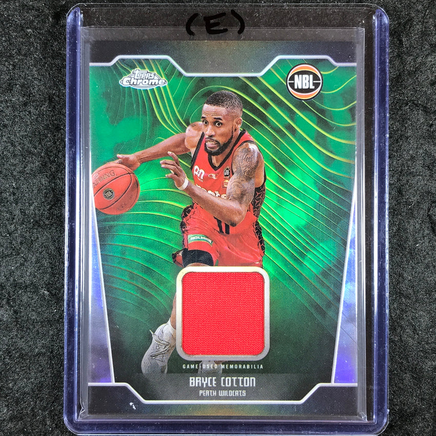 2024-25 Topps Chrome NBL BRYCE COTTON Jersey Relic Refractor #BC (E)