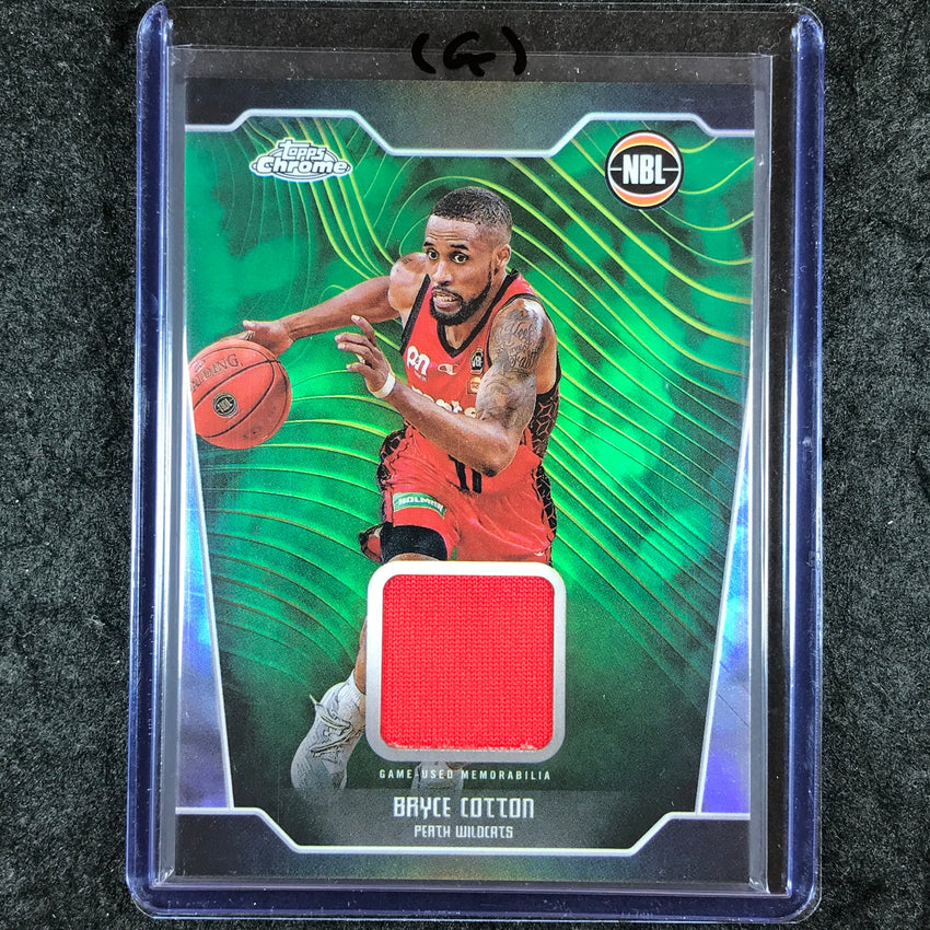 2024-25 Topps Chrome NBL BRYCE COTTON Jersey Relic Refractor #BC (G)
