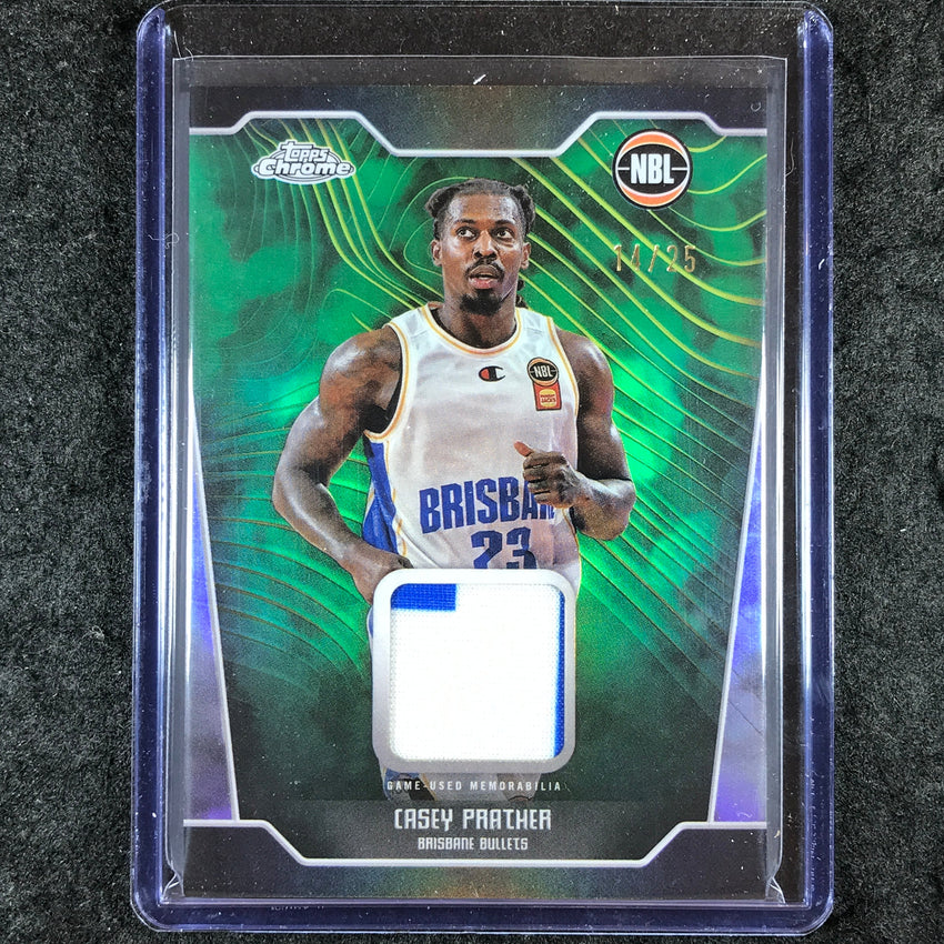 2024-25 Topps Chrome NBL CASEY PRATHER Patch Relic Premium 14/25