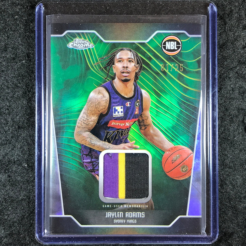 2024-25 Topps Chrome NBL JAYLEN ADAMS Patch Relic Premium 14/25