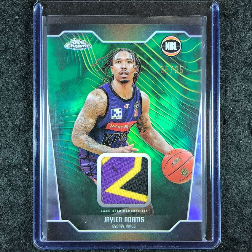 2024-25 Topps Chrome NBL JAYLEN ADAMS Patch Relic Premium 5/25