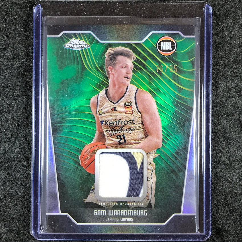 2024-25 Topps Chrome NBL SAM WAARDENBURG Patch Relic Premium 16/25
