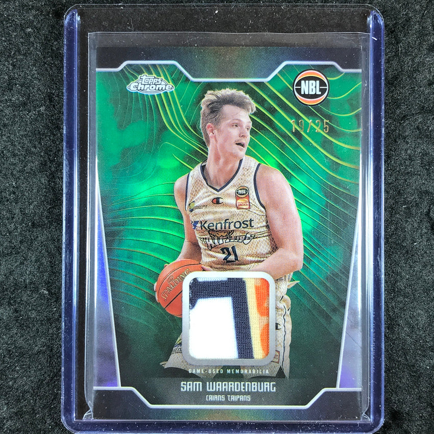 2024-25 Topps Chrome NBL SAM WAARDENBURG Patch Relic Premium 19/25