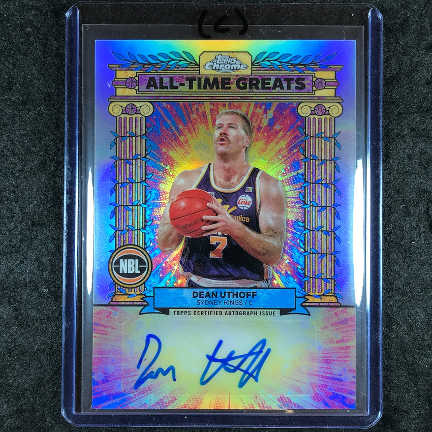 2024-25 Topps Chrome NBL DEAN UTHOFF All-Time Greats Autograph Refractor #DU (C)