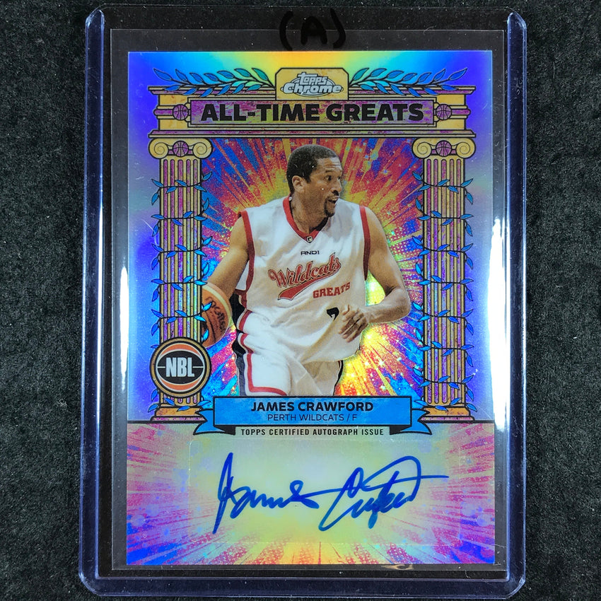 2024-25 Topps Chrome NBL JAMES CRAWFORD All-Time Greats Auto Refractor #JC (A)