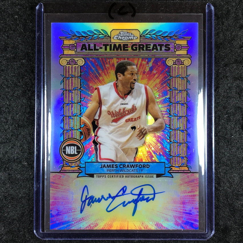 2024-25 Topps Chrome NBL JAMES CRAWFORD All-Time Greats Auto Refractor #JC (C)