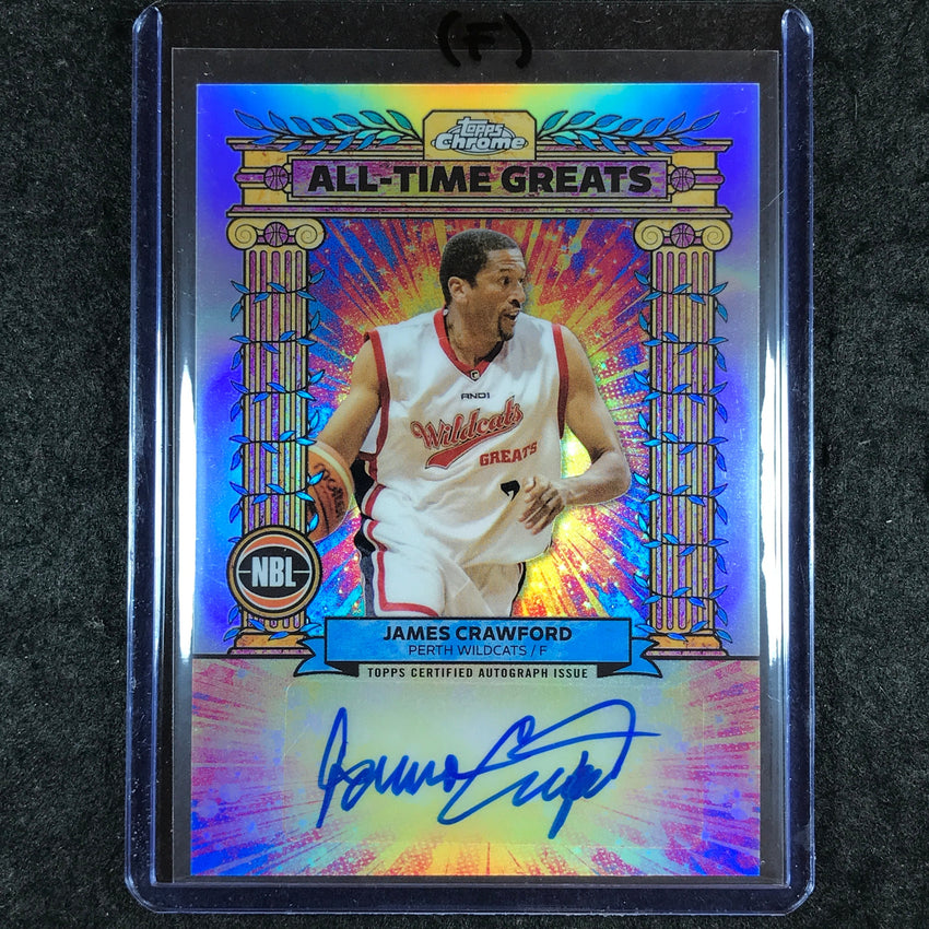 2024-25 Topps Chrome NBL JAMES CRAWFORD All-Time Greats Auto Refractor #JC (F)