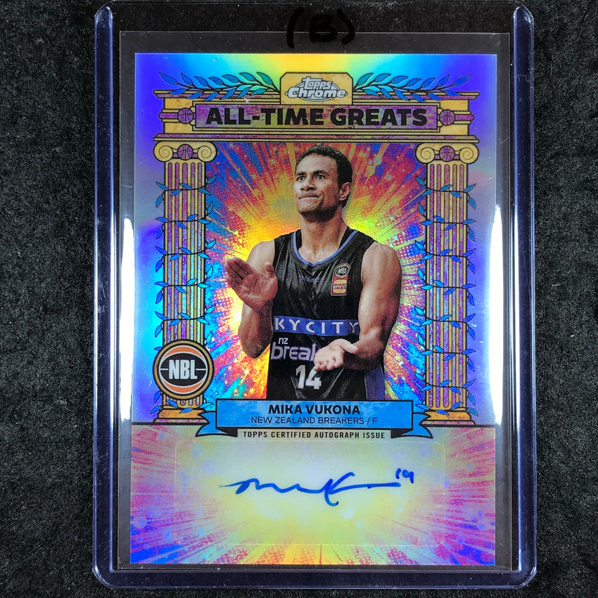 2024-25 Topps Chrome NBL MIKA VUKONA All-Time Greats Autograph Refractor #MV (B)