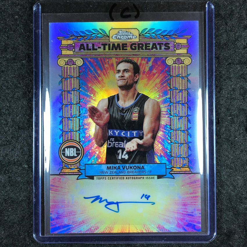 2024-25 Topps Chrome NBL MIKA VUKONA All-Time Greats Autograph Refractor #MV (C)