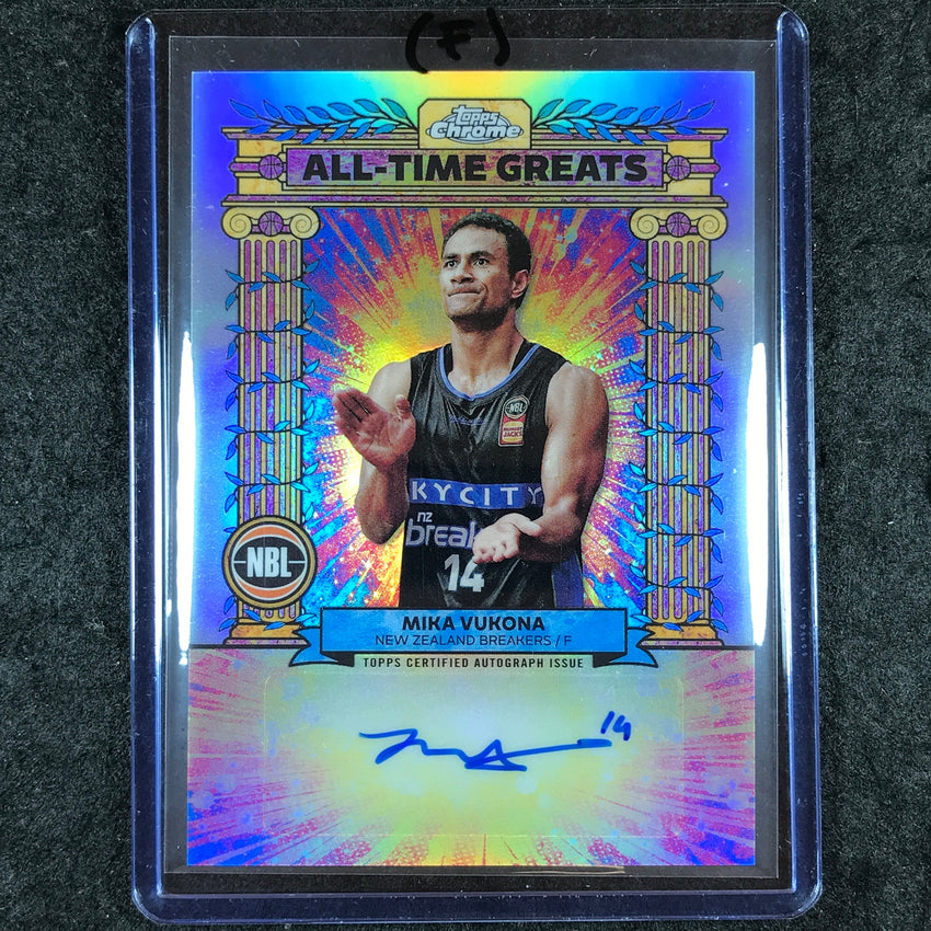 2024-25 Topps Chrome NBL MIKA VUKONA All-Time Greats Autograph Refractor #MV (F)