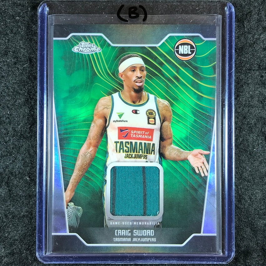 2024-25 Topps Chrome NBL CRAIG SWORD Jersey Relic Refractor #CS (B)