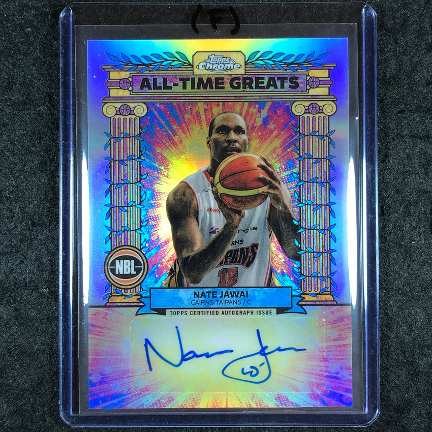 2024-25 Topps Chrome NBL NATE JAWAI All-Time Greats Autograph Refractor #NJ (F)