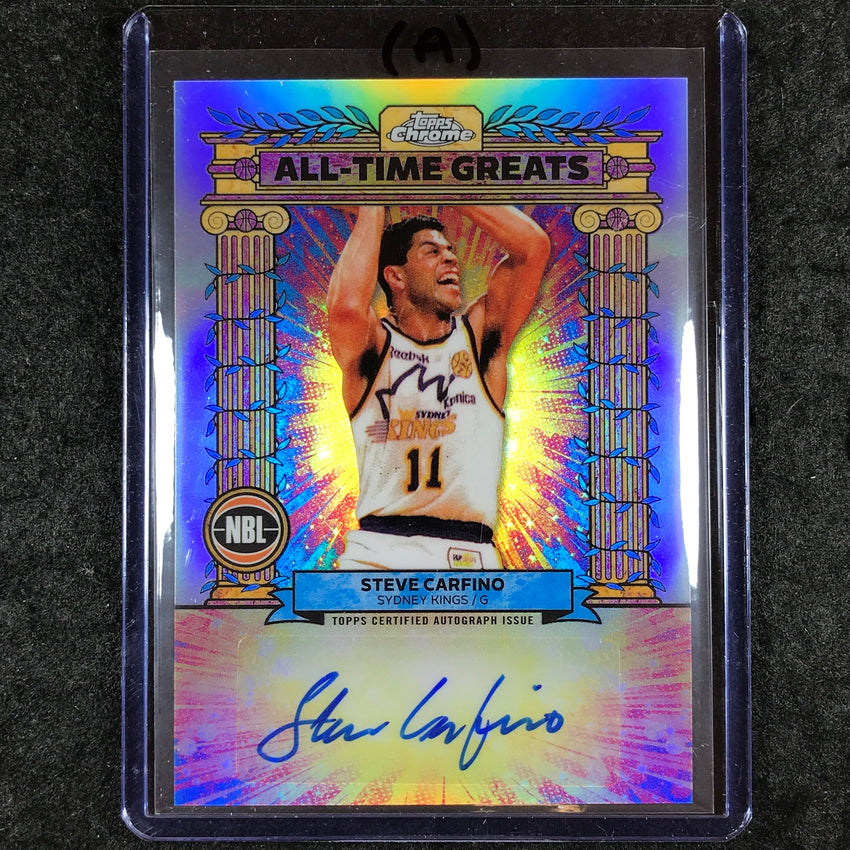 2024-25 Topps Chrome NBL STEVE CARFINO All-Time Greats Auto Refractor #SC (A)