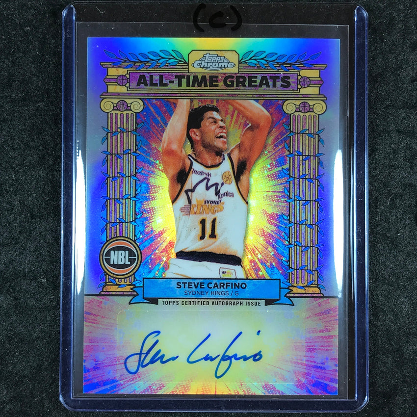 2024-25 Topps Chrome NBL STEVE CARFINO All-Time Greats Auto Refractor #SC (C)