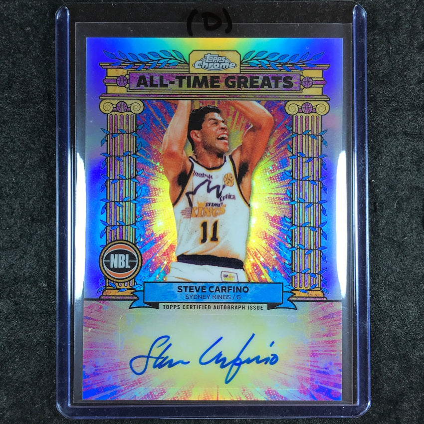2024-25 Topps Chrome NBL STEVE CARFINO All-Time Greats Auto Refractor #SC (D)