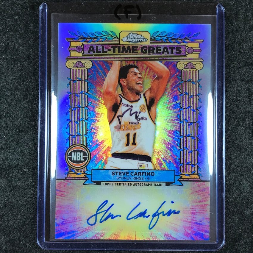 2024-25 Topps Chrome NBL STEVE CARFINO All-Time Greats Auto Refractor #SC (F)