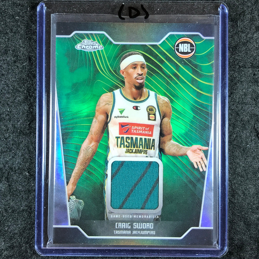 2024-25 Topps Chrome NBL CRAIG SWORD Jersey Relic Refractor #CS (D)