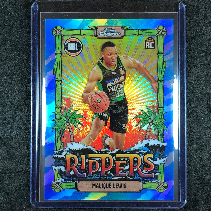 2024-25 Topps Chrome NBL MALIQUE LEWIS Rippers Rookie SSP #8
