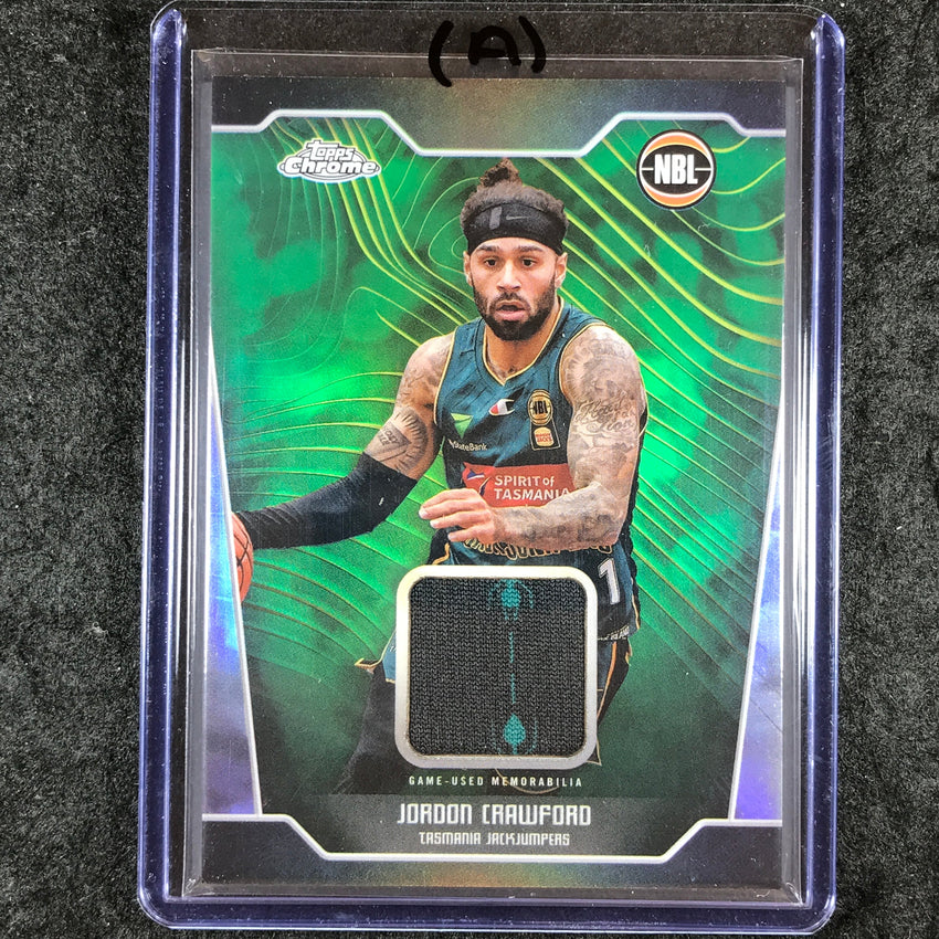 2024-25 Topps Chrome NBL JORDON CRAWFORD Jersey Relic Refractor #JC (A)