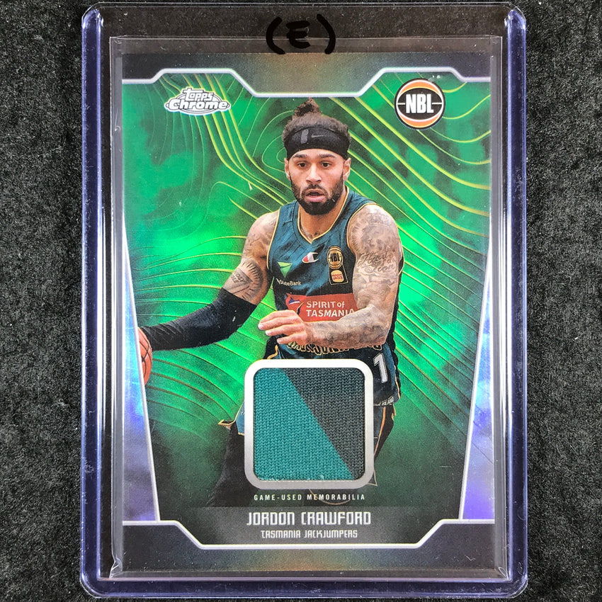 2024-25 Topps Chrome NBL JORDON CRAWFORD Jersey Relic Refractor #JC (E)