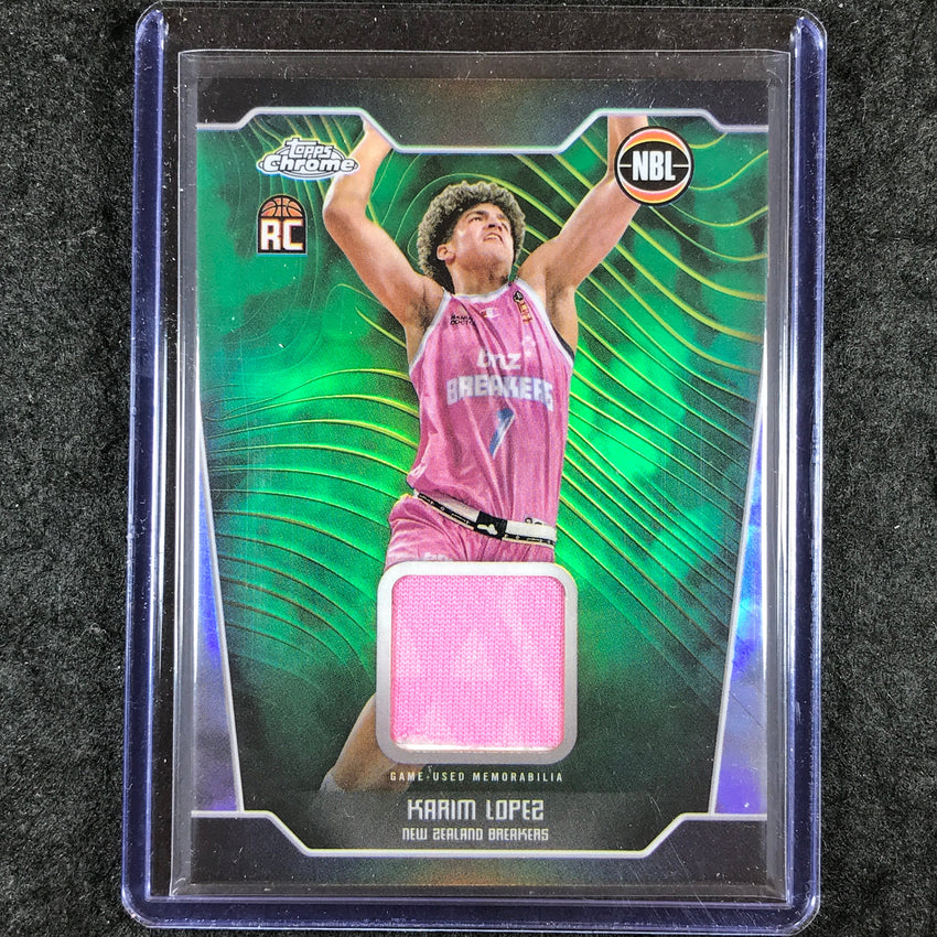 2024-25 Topps Chrome NBL KARIM LOPEZ Rookie Jersey Relic Refractor #KL