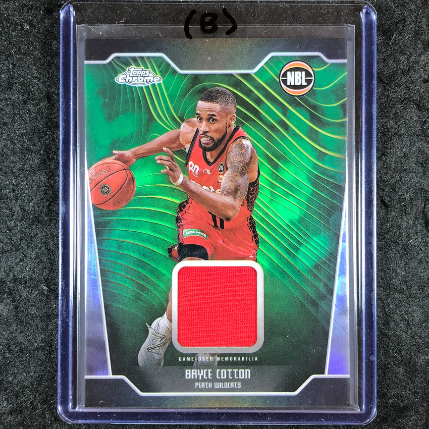 2024-25 Topps Chrome NBL BRYCE COTTON Jersey Relic Refractor #BC (B)