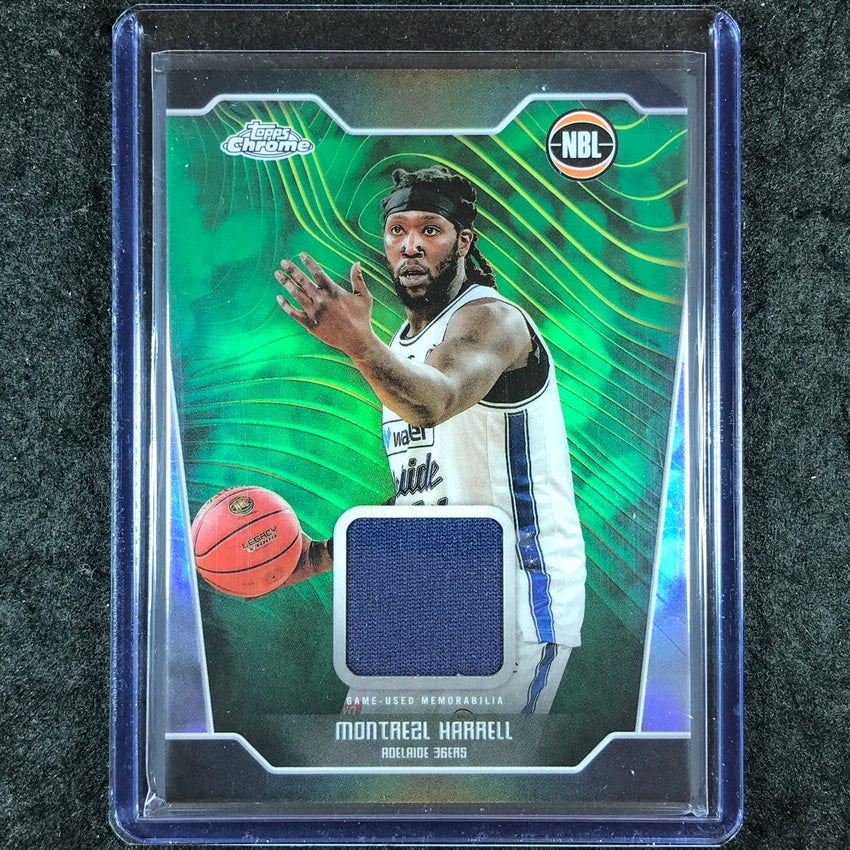 2024-25 Topps Chrome NBL MONTREZL HARRELL Jersey Relic Refractor #MHA