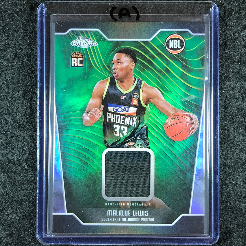2024-25 Topps Chrome NBL MALIQUE LEWIS Rookie Jersey Relic Refractor #ML (A)