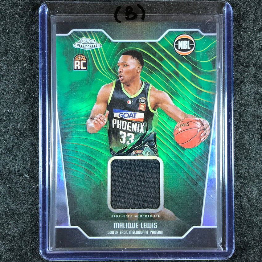 2024-25 Topps Chrome NBL MALIQUE LEWIS Rookie Jersey Relic Refractor #ML (B)