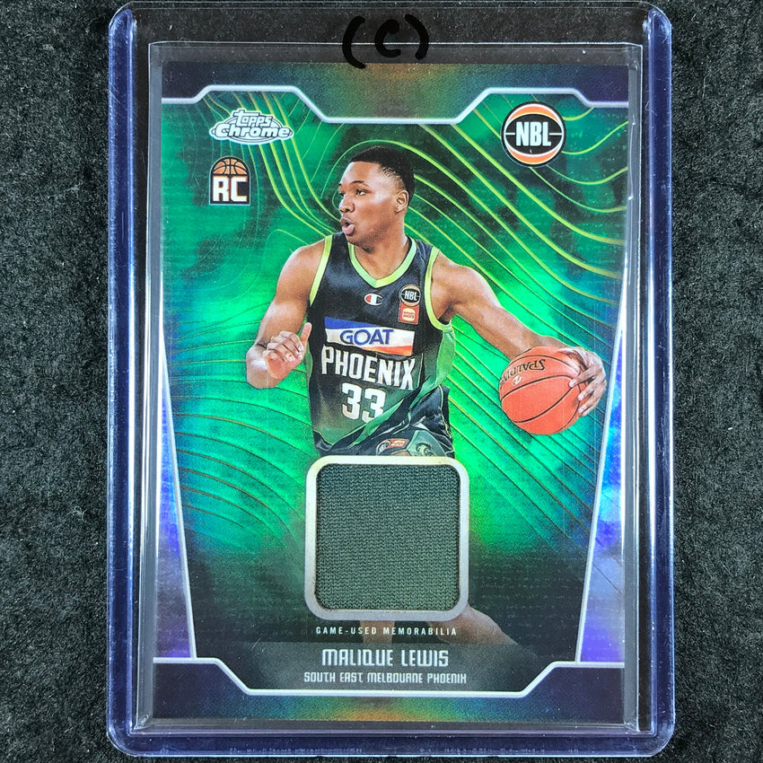 2024-25 Topps Chrome NBL MALIQUE LEWIS Rookie Jersey Relic Refractor #ML (C)
