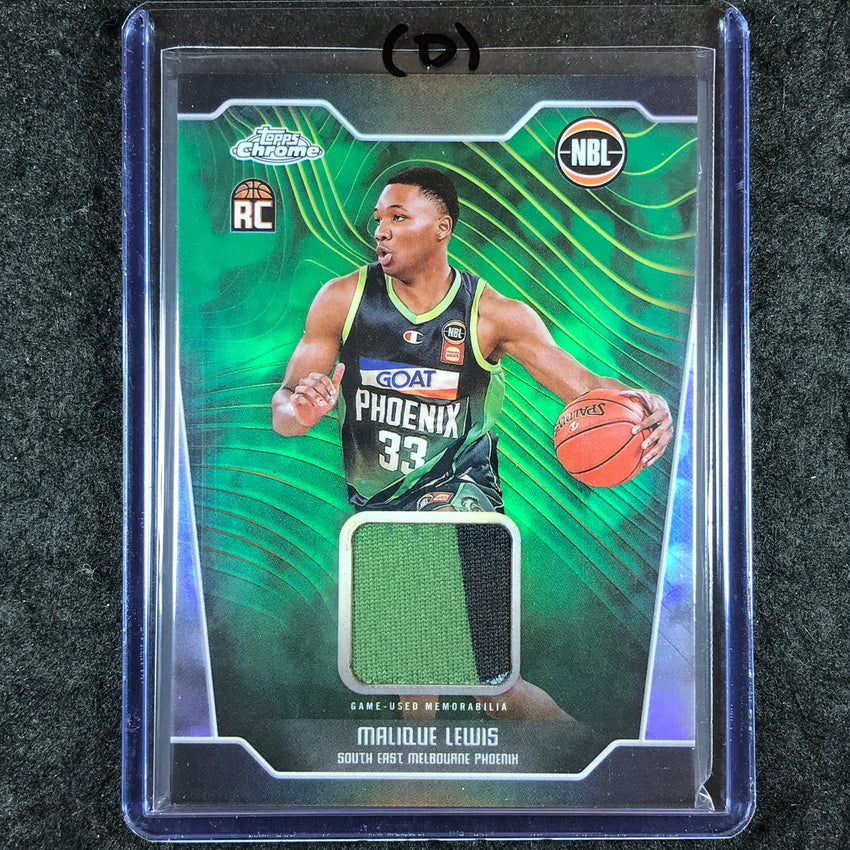 2024-25 Topps Chrome NBL MALIQUE LEWIS Rookie Jersey Relic Refractor #ML (D)