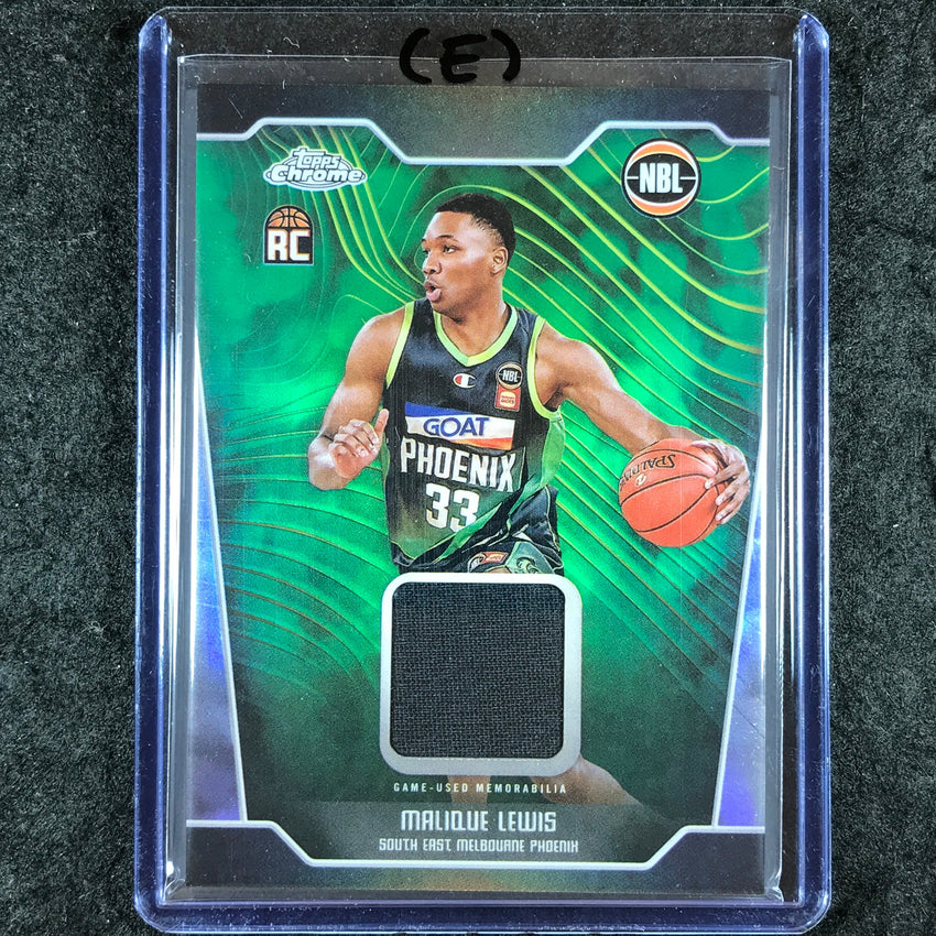 2024-25 Topps Chrome NBL MALIQUE LEWIS Rookie Jersey Relic Refractor #ML (E)