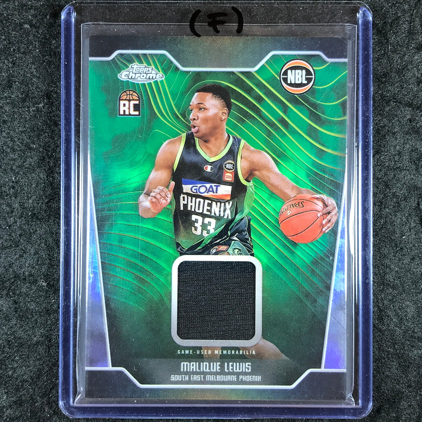 2024-25 Topps Chrome NBL MALIQUE LEWIS Rookie Jersey Relic Refractor #ML (F)